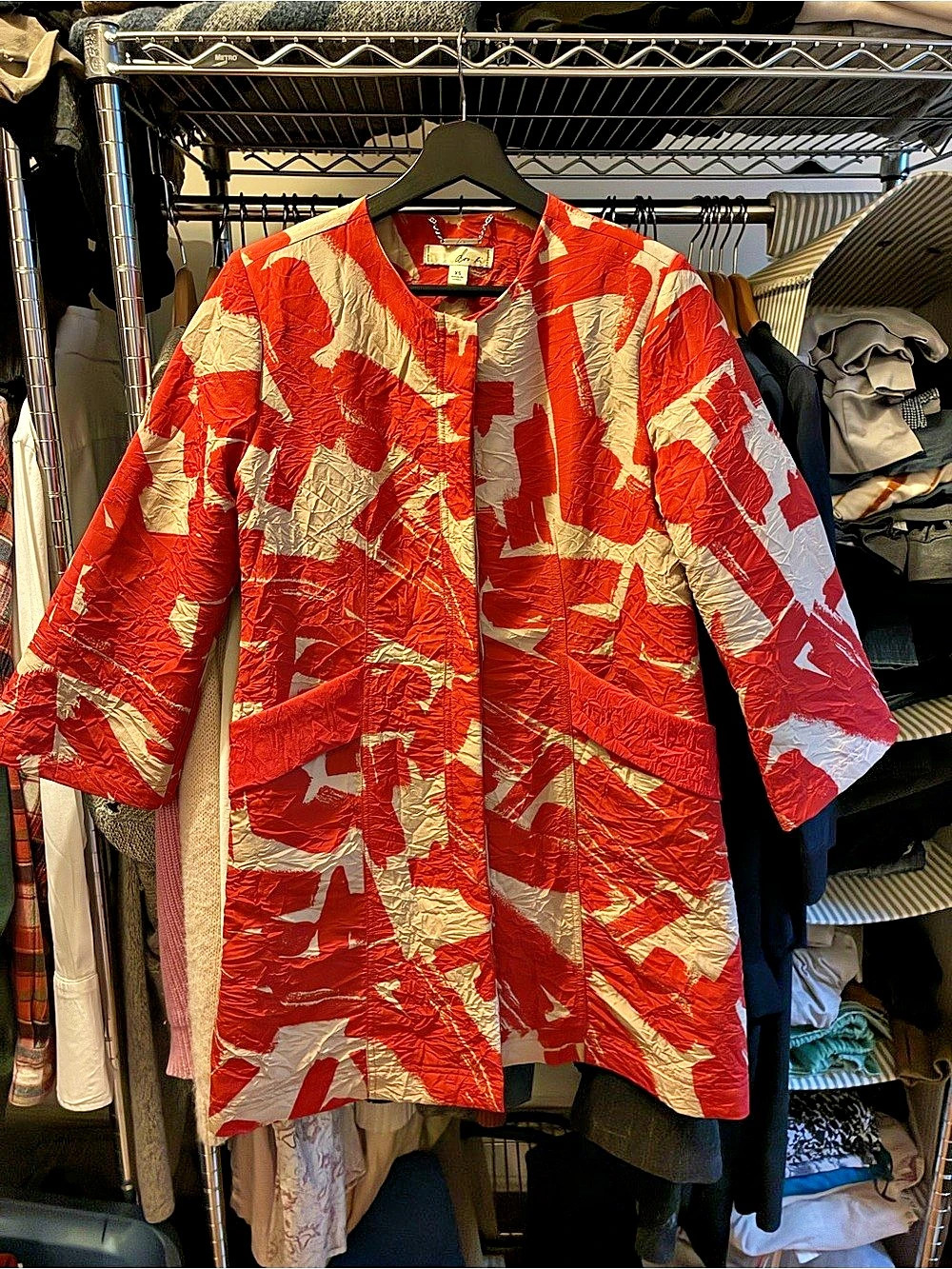 Doo.Ri for Impulse Abstract Red & White Jacket Size XS